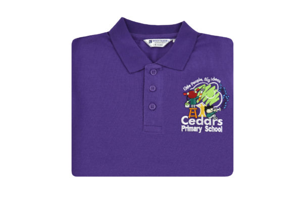 Cedars Purple Poloshirt