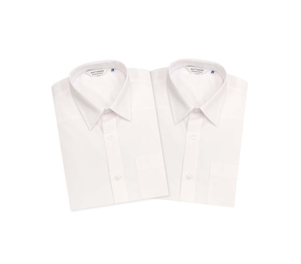 Twin Pack White Long Sleeve Shirts