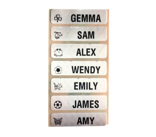 50 Printed Name Labels - Image 3